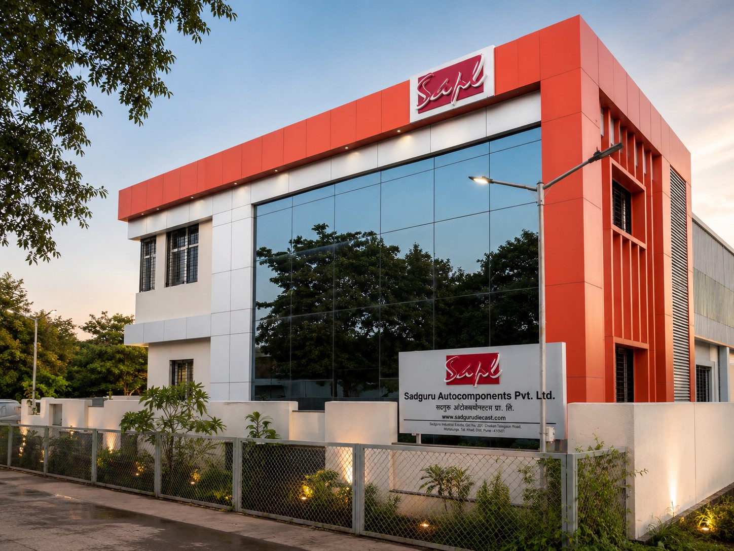 Exterior elevation of the CIPL III automotive manufacturing facility in Mahalunge, Chakan MIDC Phase 1